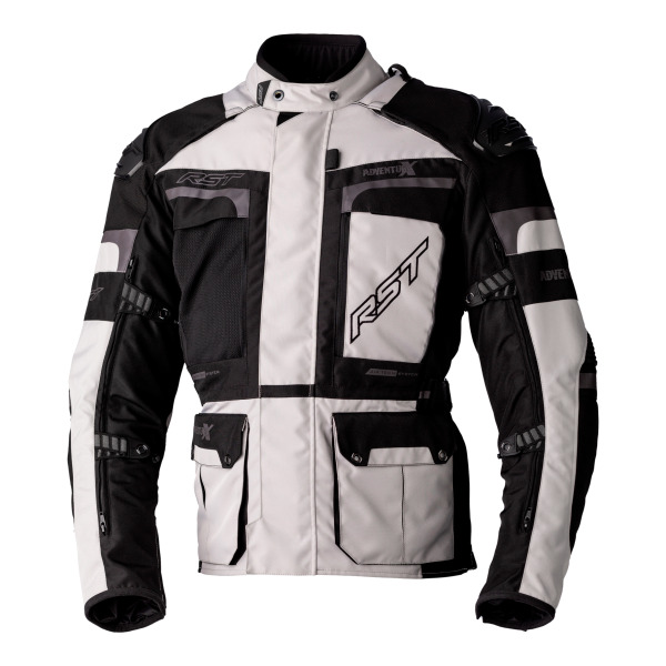 RST RST Pro Series Adventure-X CE Mens Textile Jacket Silver